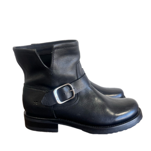 Frye Black Leather Moro Boots